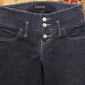Vintage BEBE Denim black/blue jeans